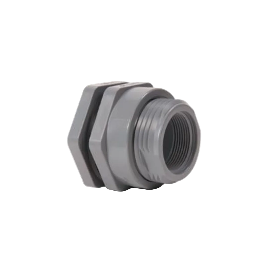 Hayward 2 Inch BFAS Series PVC Bulkhead Fittings, Thread X Thread