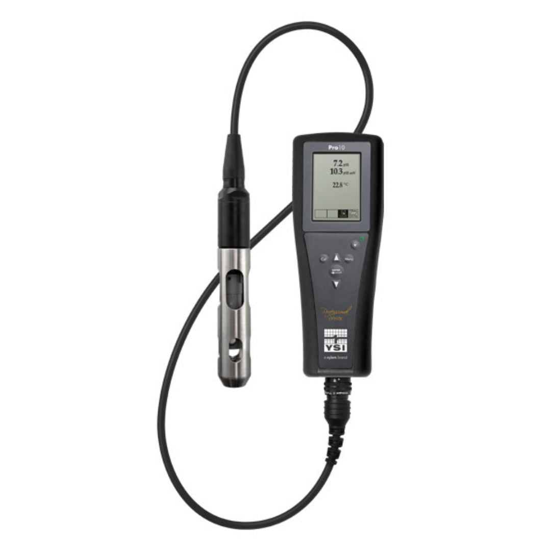 YSI Pro10 handheld meter with cable and sensor