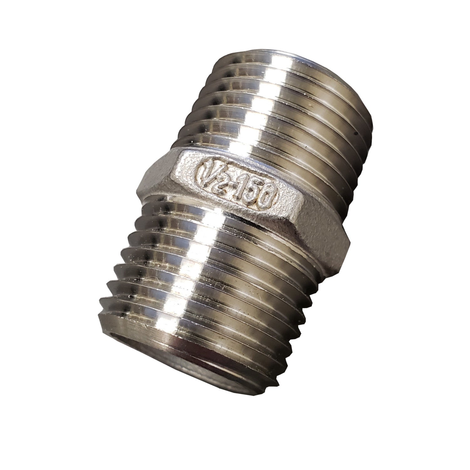 1/2 Inch 304 Stainless Steel Hex Nipple