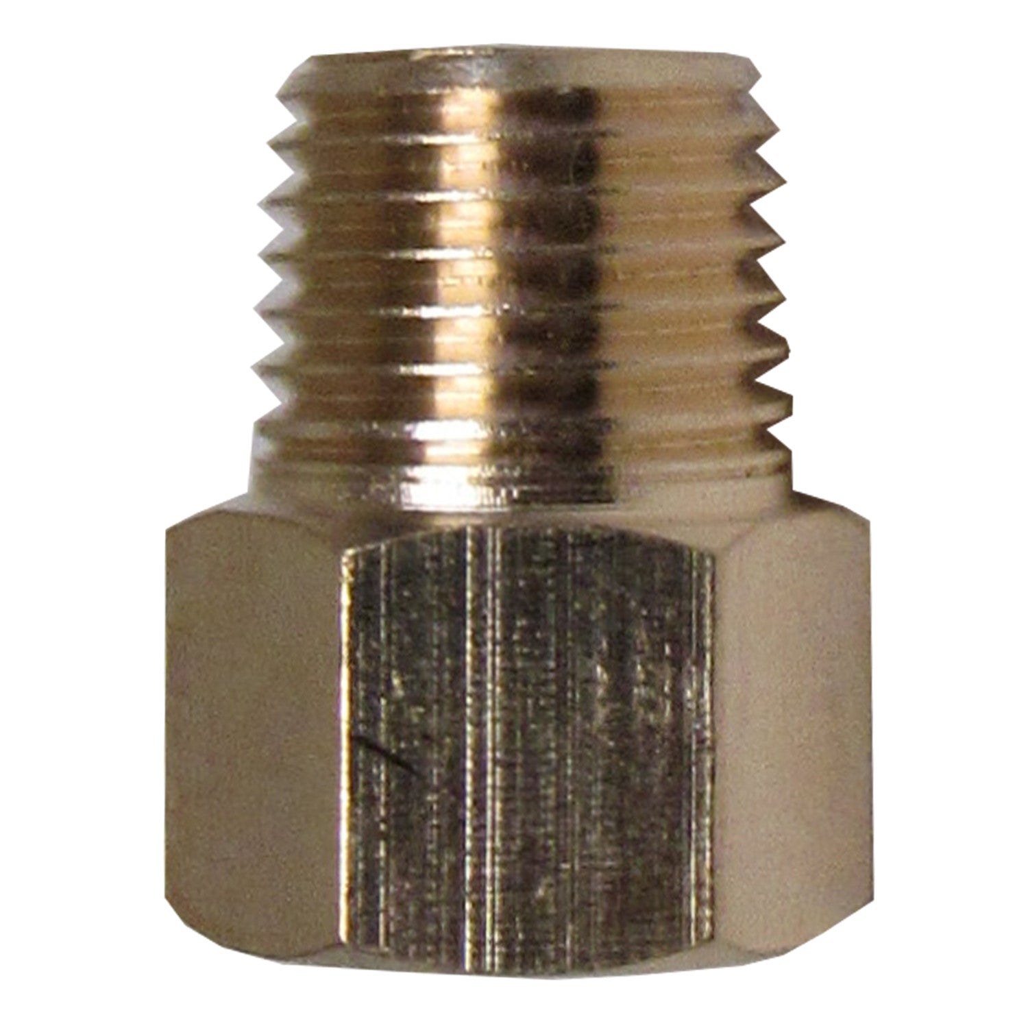 Brass Adapter - 3/8 Inch NPT Male X 3/8 Inch BSPP Female