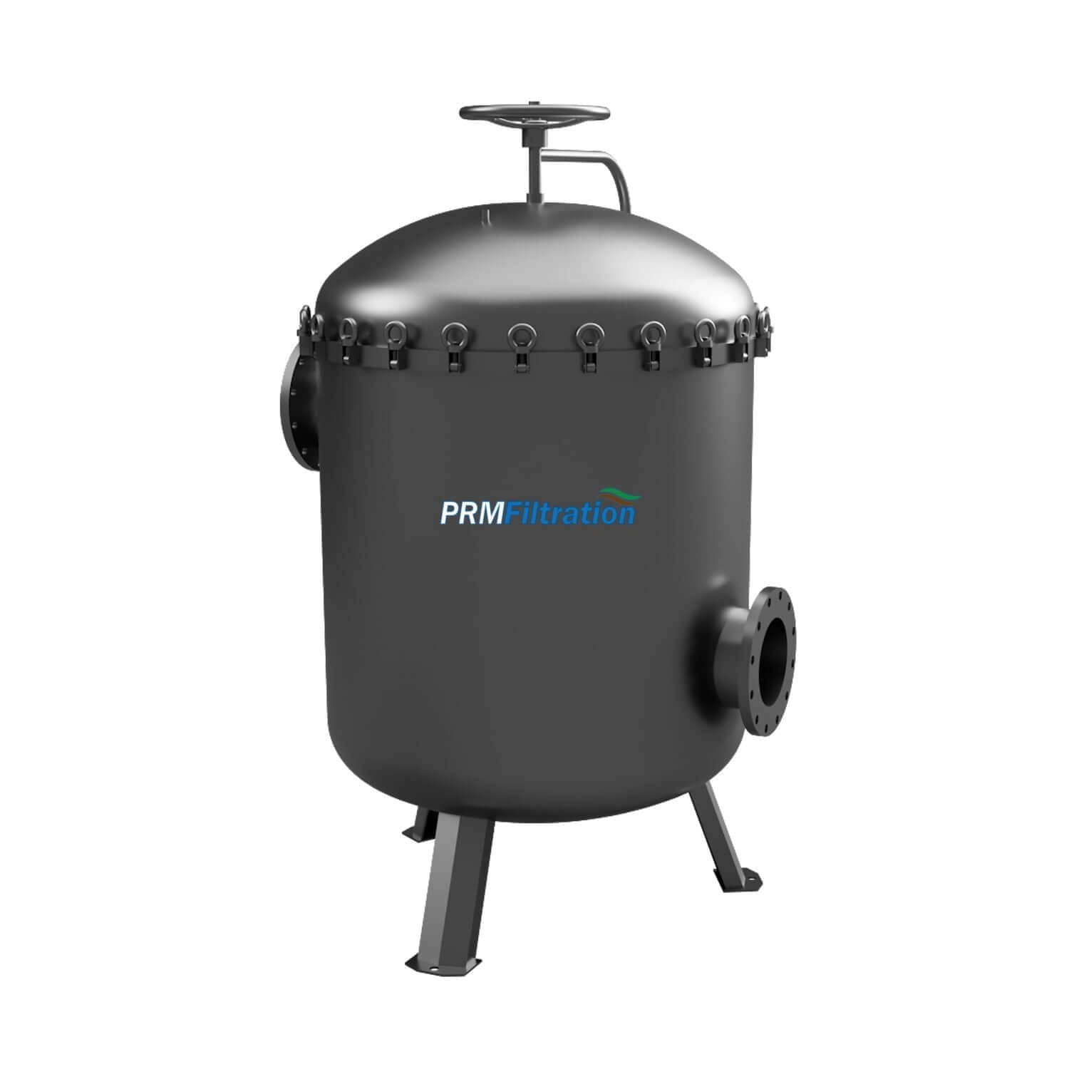 PRM #2 304 Stainless Steel 16 Bag Multi-Filter Housing, 10 Inch Flange In/Out-80 psi