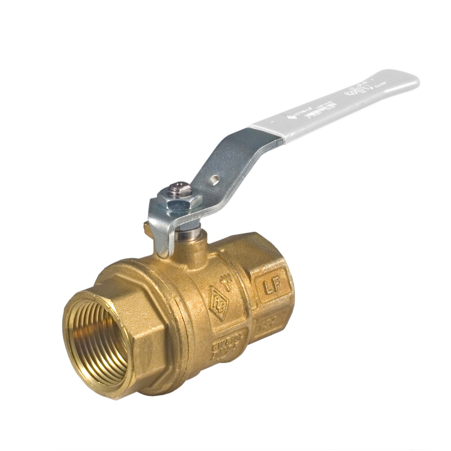 Bonomi 161NLF NPT Lead Free Brass Full Port Ball Valve - 1/2 Inch, Pack of 10