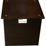24 X 24 X 24 Inch Well Vault, Locking Lid, Bolt-Down Lid with Handle, Water Resistant
