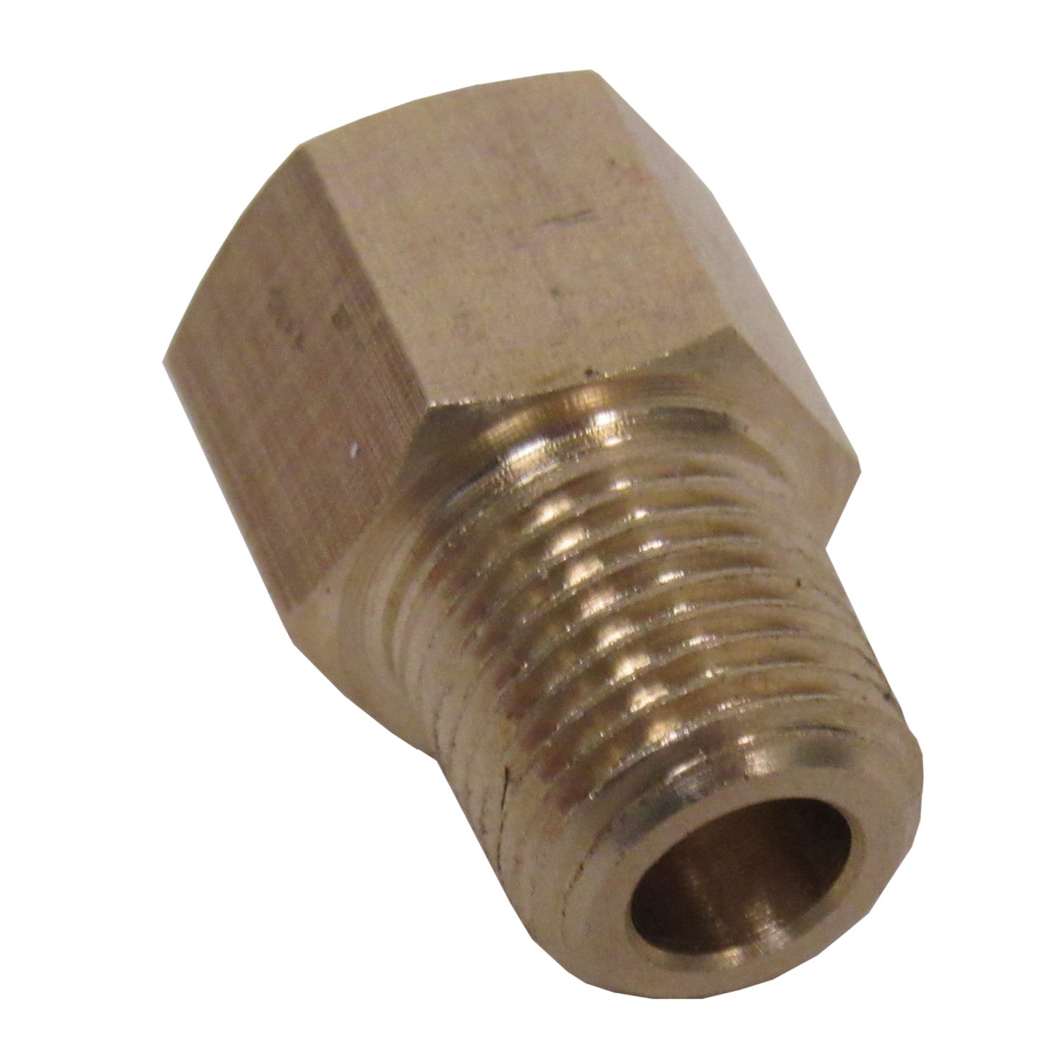 Brass Adapter - 1/8 Inch NPT Male X 1/8 Inch BSPP Female