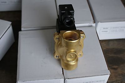 Solenoid Valve, 3/4 Inch NPT, Brass Body, 120 VAC Coil, EPDM Seal