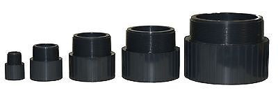 ERA Sch 80 PVC Male Adapter, Male NPT Thread X Socket - 4 Inch