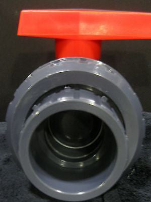 ERA SCH 80 PVC Single Union Ball Valve 2 Inch Socket X Slip