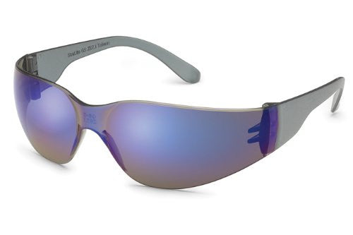 Gateway Safety Starlite 469M Safety Glasses, Blue Mirror Lens, Gray Temple, Lightweight