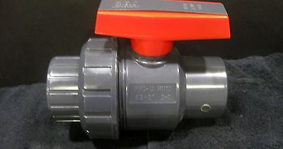 ERA SCH 80 PVC Single Union Ball Valve 2 Inch Socket X Slip