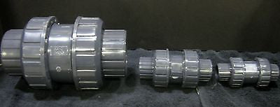 ERA Sch 80 PVC True Union Ball Check Valve - 1/2 Inch Socket Connection