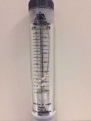 PRM FMZ4004 2-20 GPM Water Rotameter Flow Meter