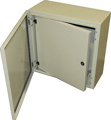 Tecnomatic Panel Enclosure, 24 X 24 X 10 with Dead Front and Back Plate, Powder Coated, 28177-PD