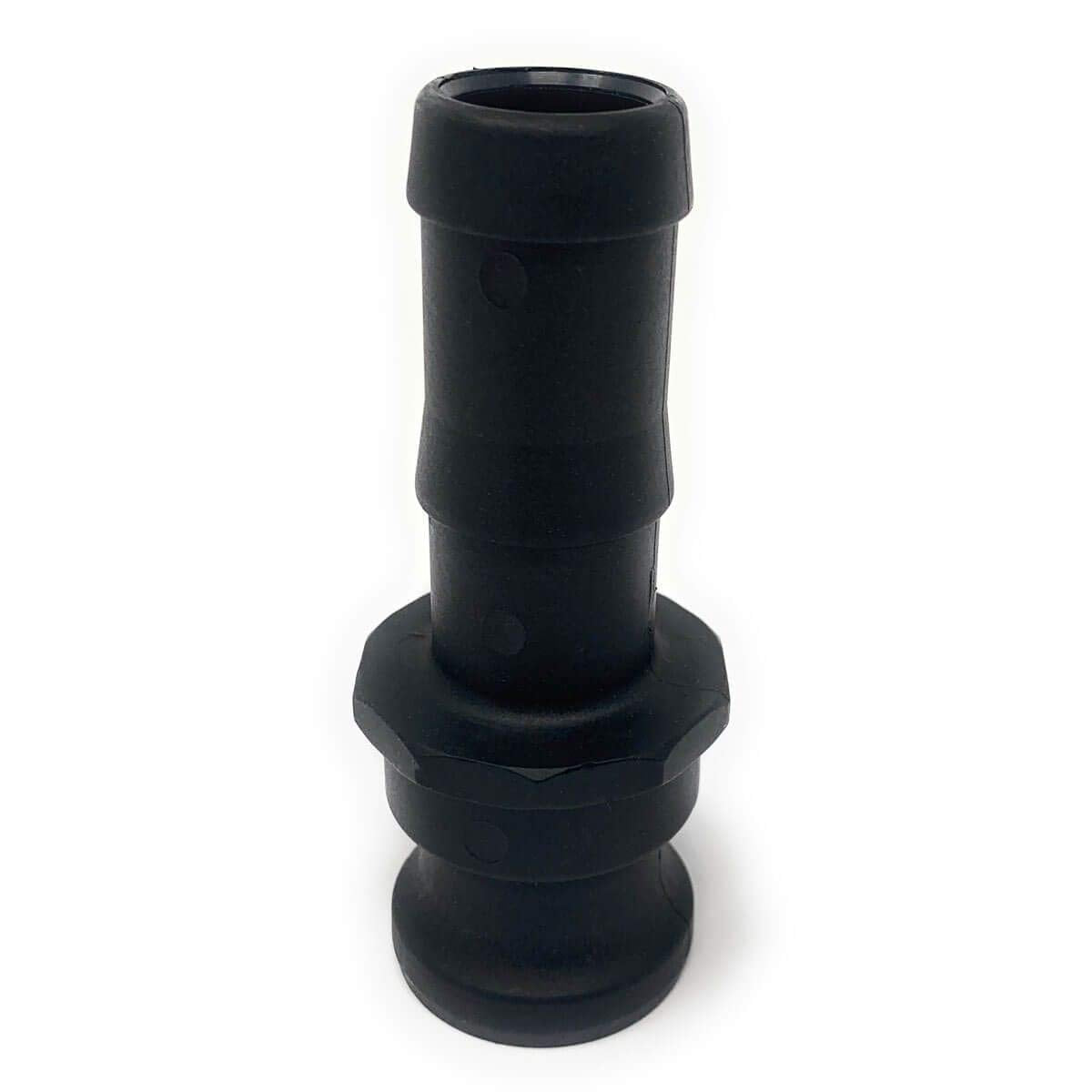 E125 Polypropylene Cam & Groove Fitting, 1-1/4 Inch Male Camlock Adapter X Hose Shank