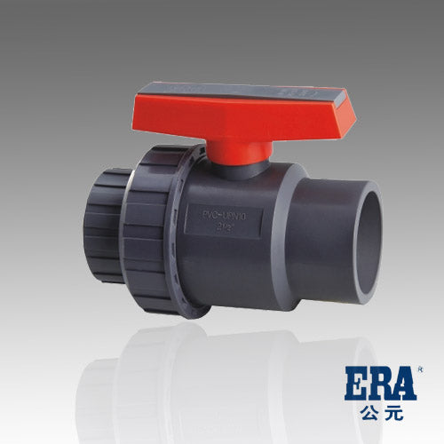 ERA SCH 80 PVC Single Union Ball Valve 2 Inch Socket X Slip
