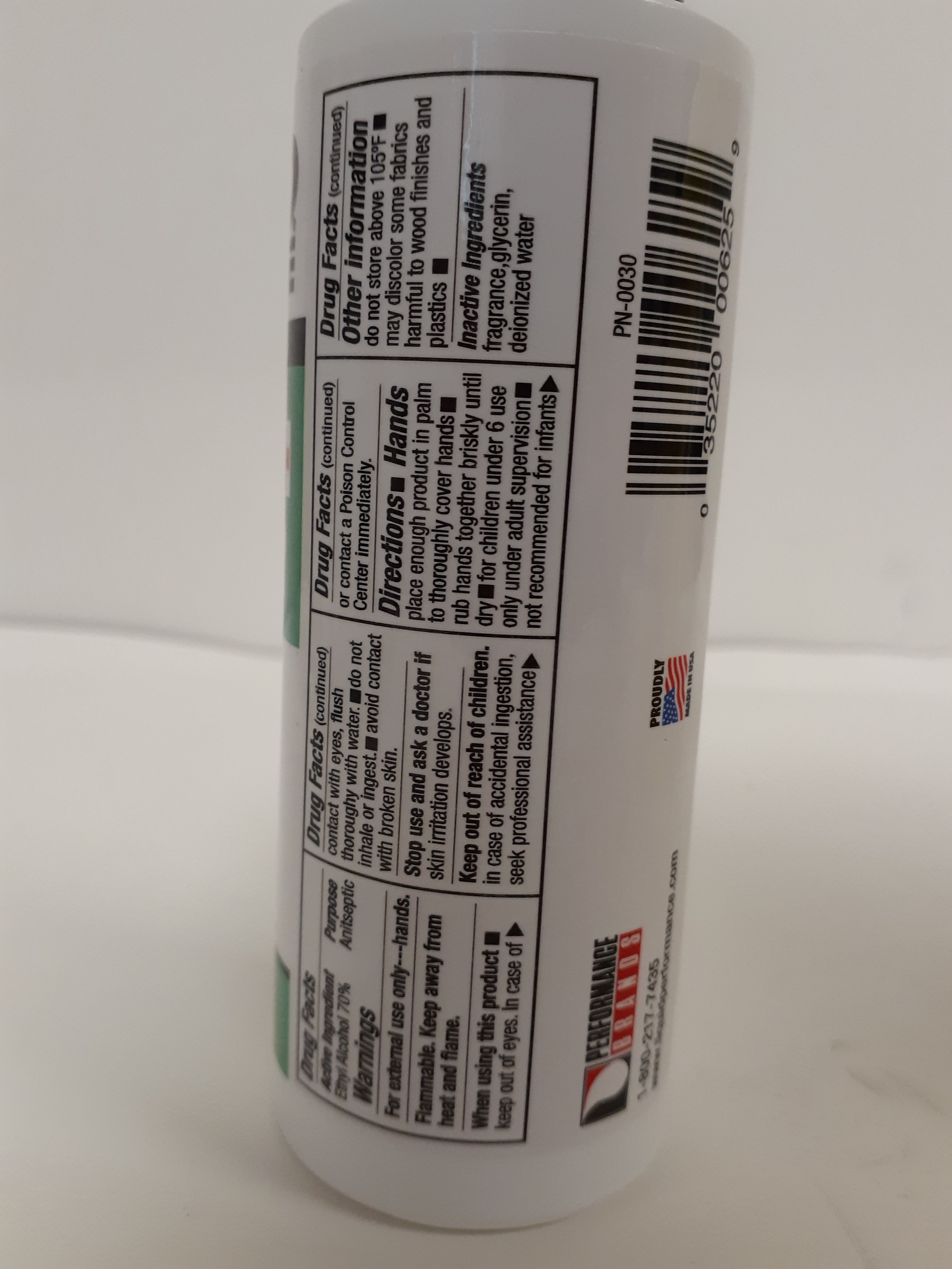 Label - Liquid Hand Sanitizer, 4 oz. Bottles (Pack of 3)