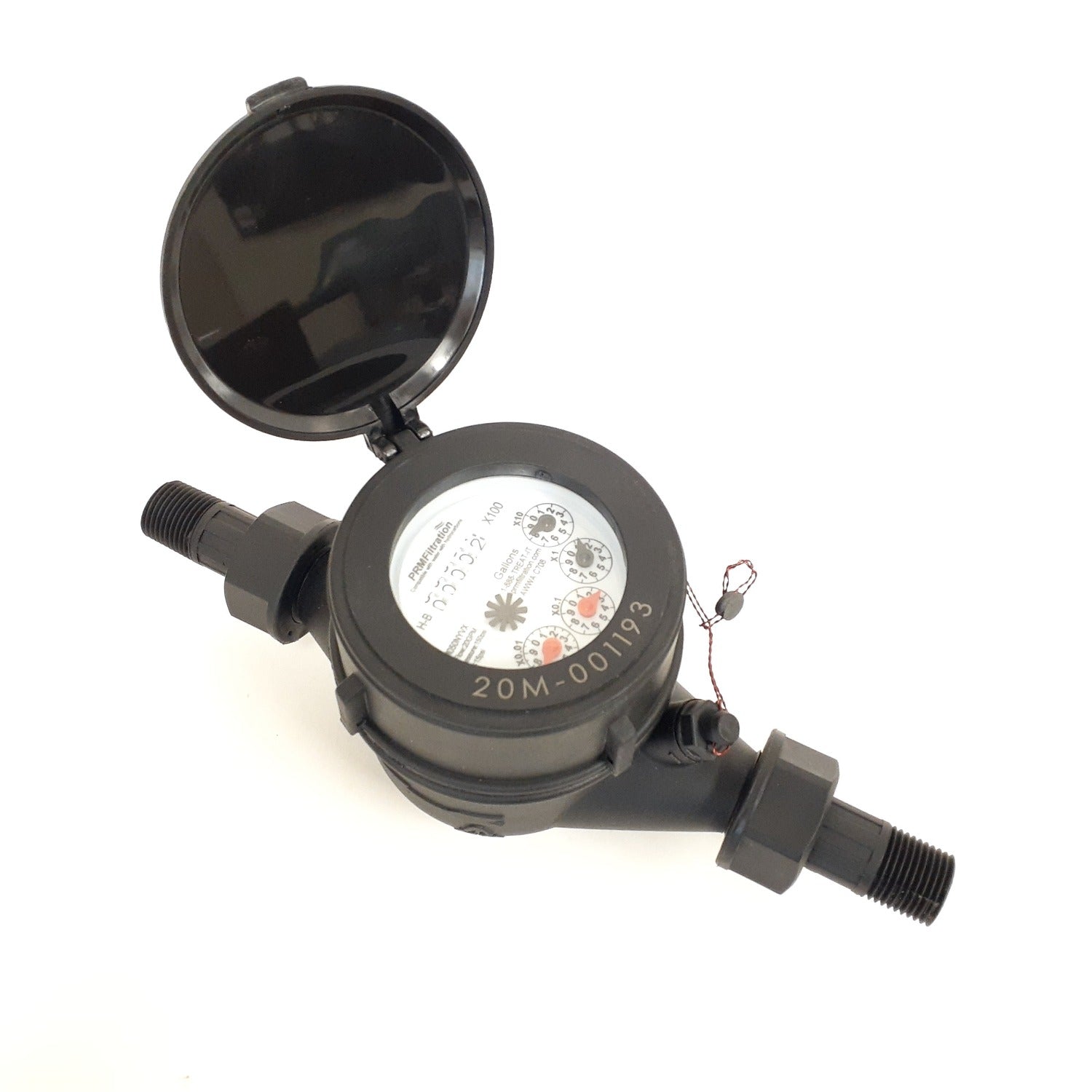 PRM 1/2 Inch Multi-Jet Nylon Totalizing Water Meter