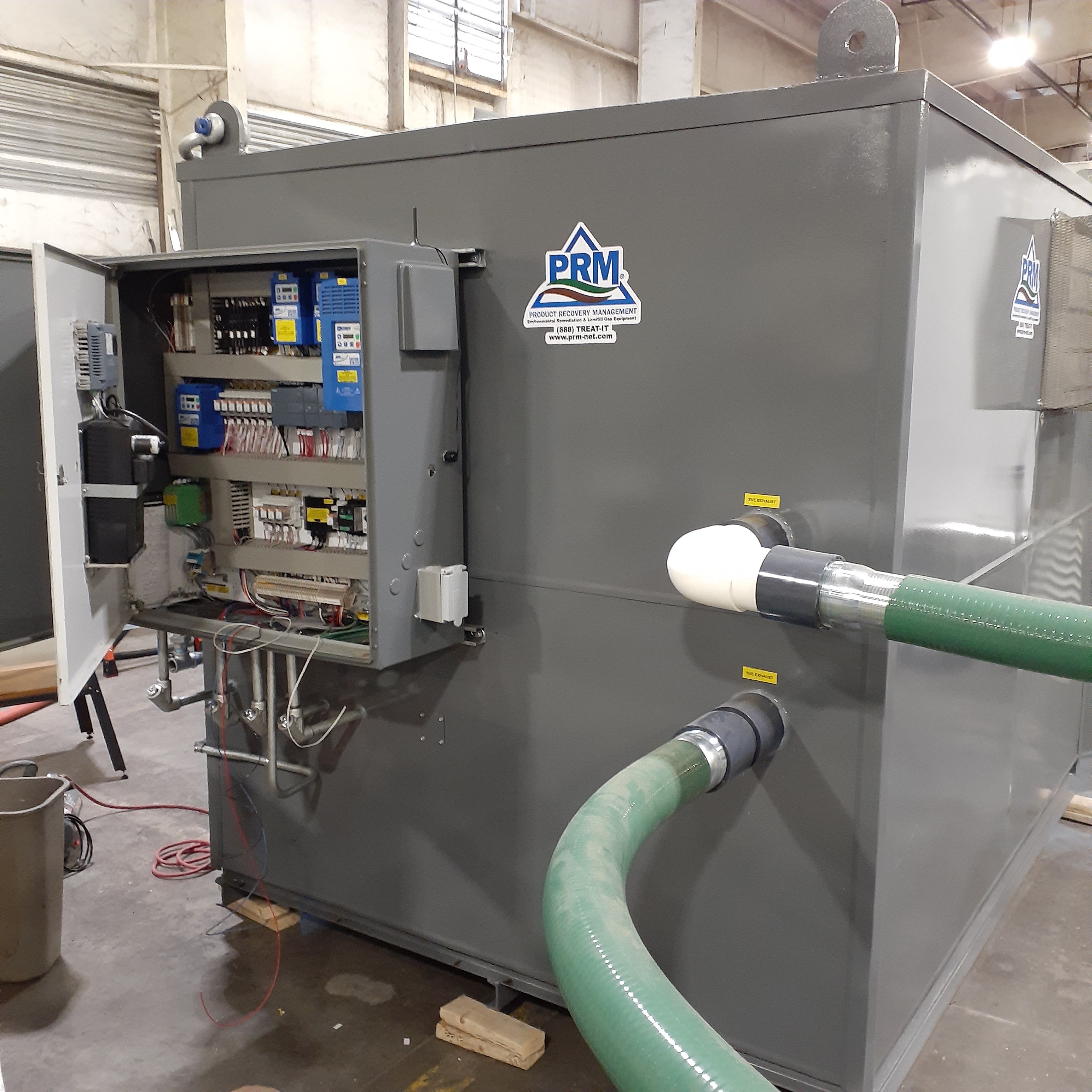 RT-6052 SVE/Air Sparge System, 10' x 15' Steel Frame Enclosure