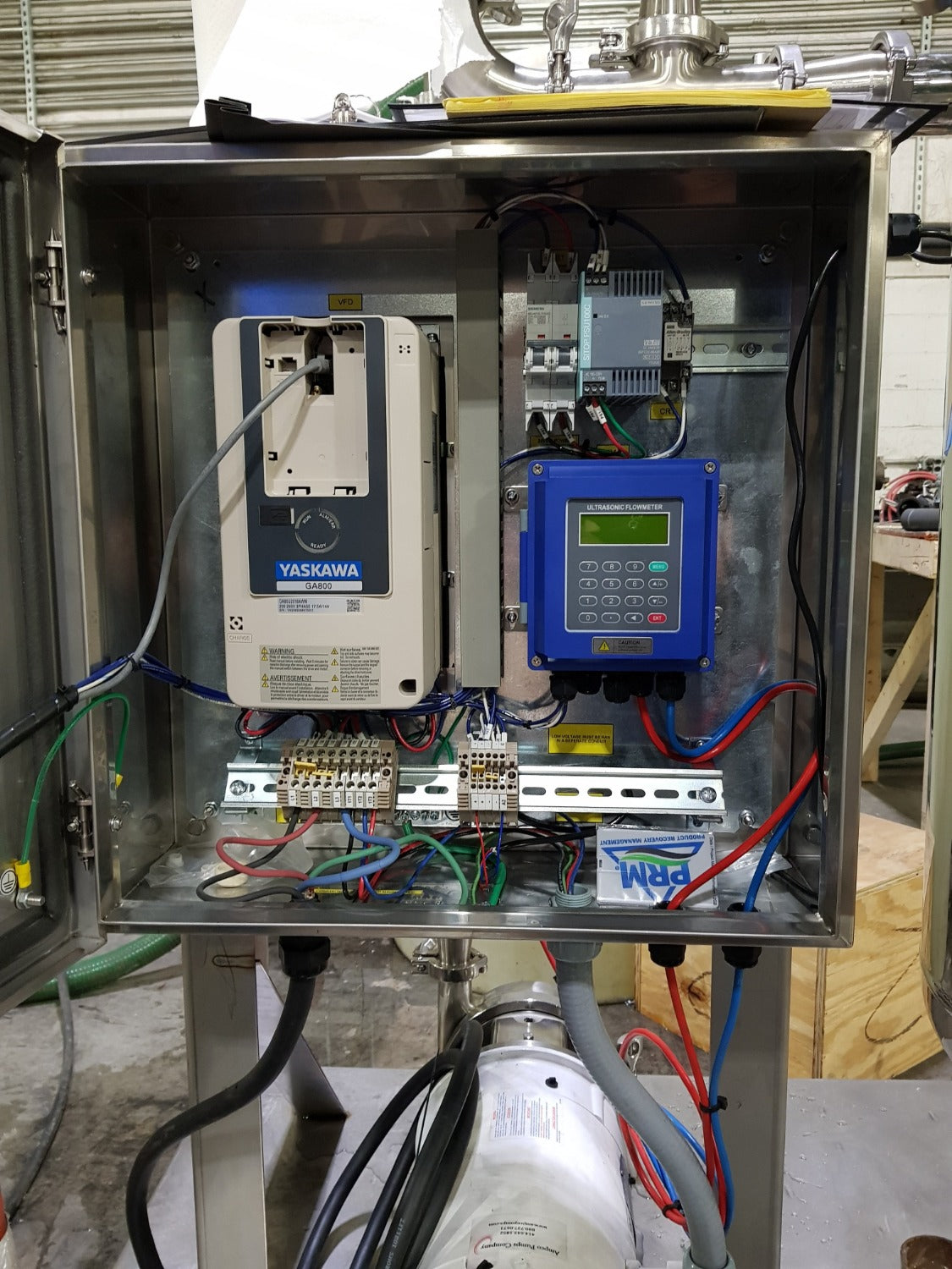 Cart Mounted Stainless Steel Pump System With Control Panel (6219)