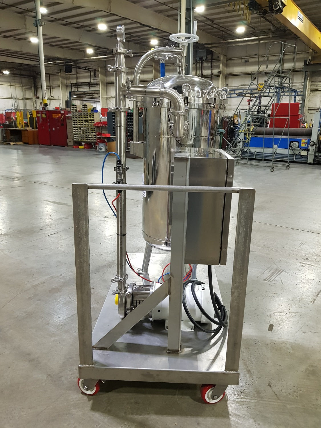 Cart Mounted Stainless Steel Pump System With Control Panel (6219)