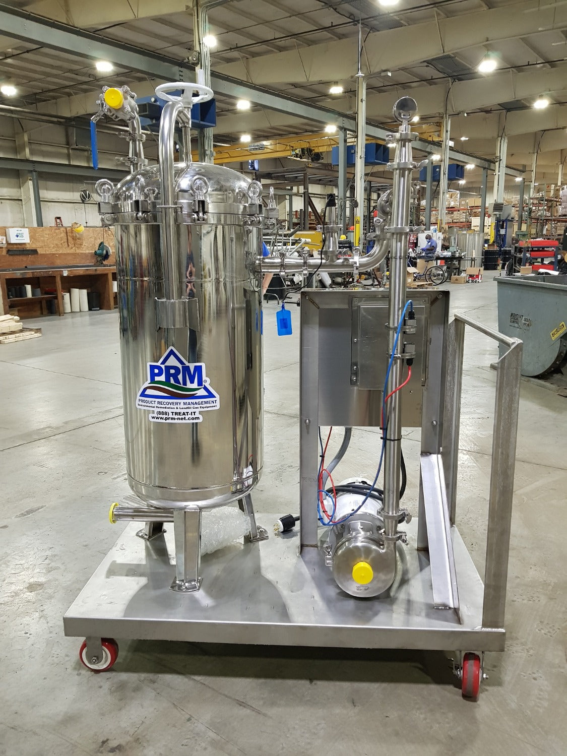 Cart Mounted Stainless Steel Pump System With Control Panel (6219)