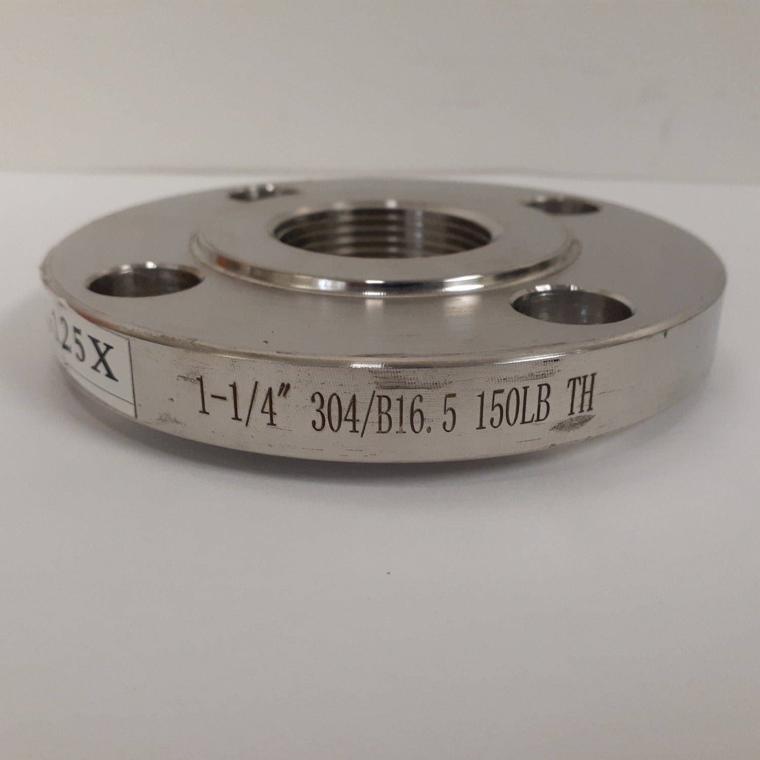 Stainless Steel Flange, 1-1/4 Inch NPT Thread, 304 SS, Class 150