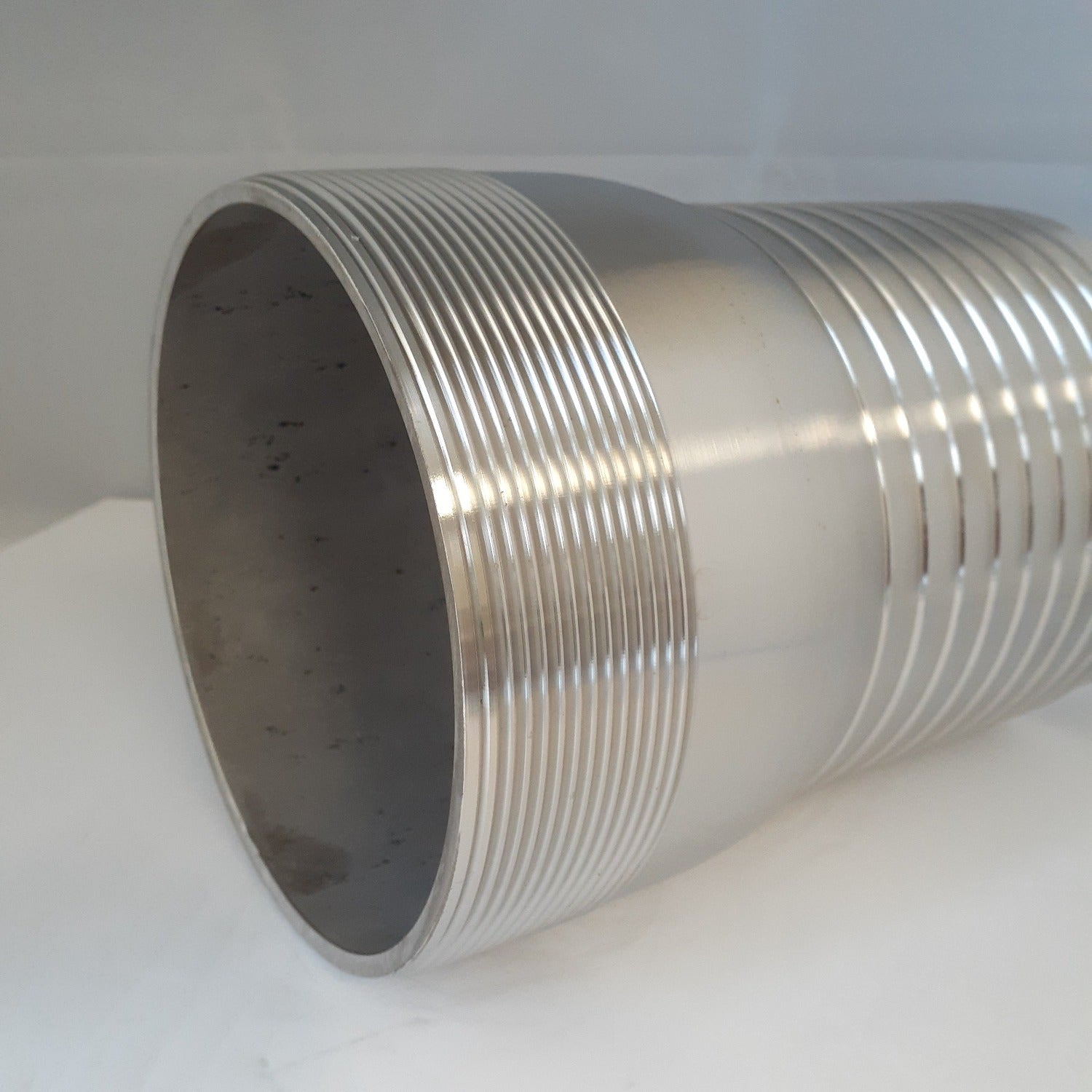 6 Inch 304 Stainless Steel King Combination (KC) Nipple (MNPT X Hose Barb)