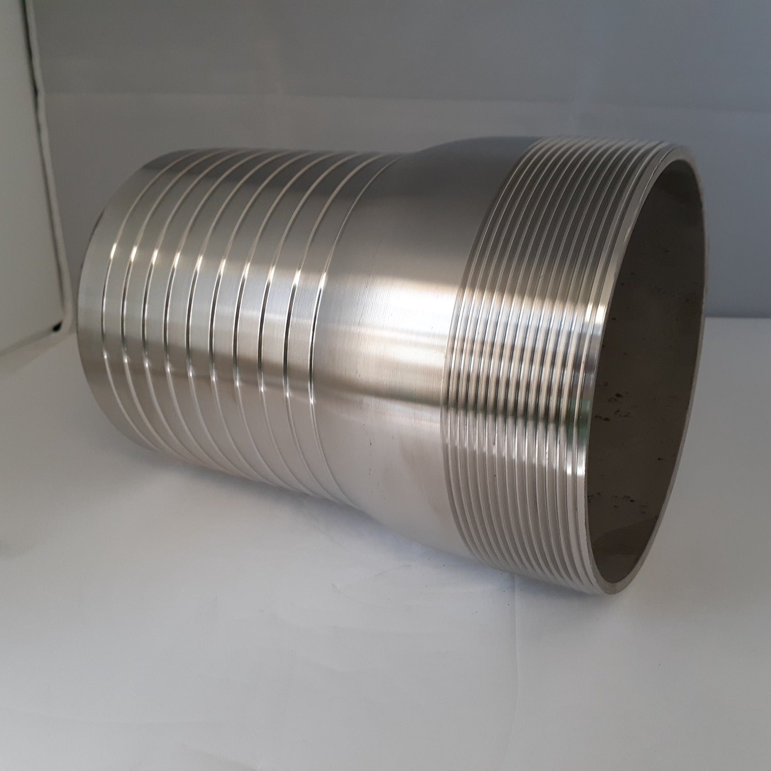 6 Inch 304 Stainless Steel King Combination (KC) Nipple (MNPT X Hose Barb)