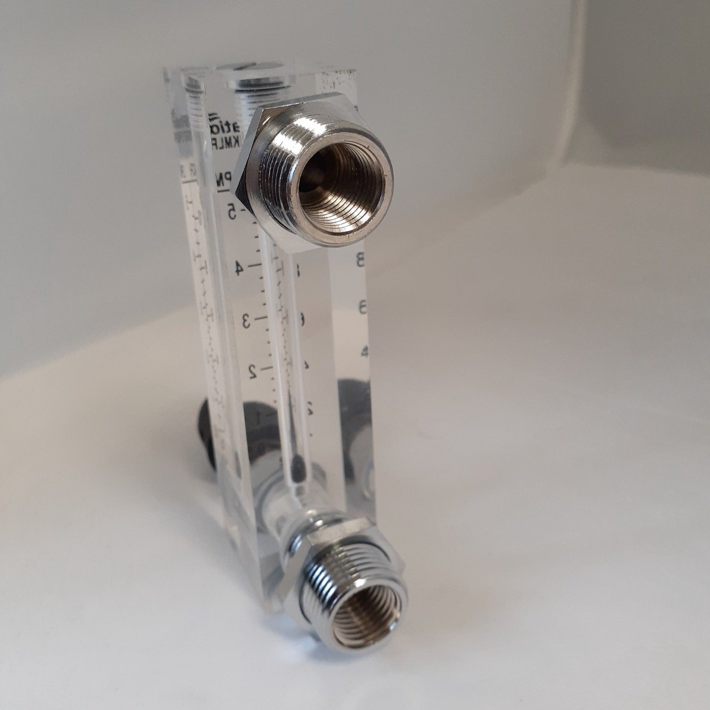 PRM FMDFG6T525FKMLPM 5-25 LPM Oxygen Rotameter Flow Meter with Integrated Flow Valve