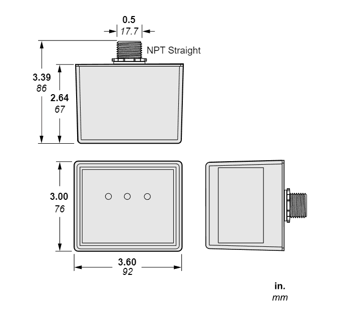 Square D SDSA2040D Surge protection device, Surgelogic, 40kA, 240 VAC delta, 3 phase, 3 wire, NEMA 4X