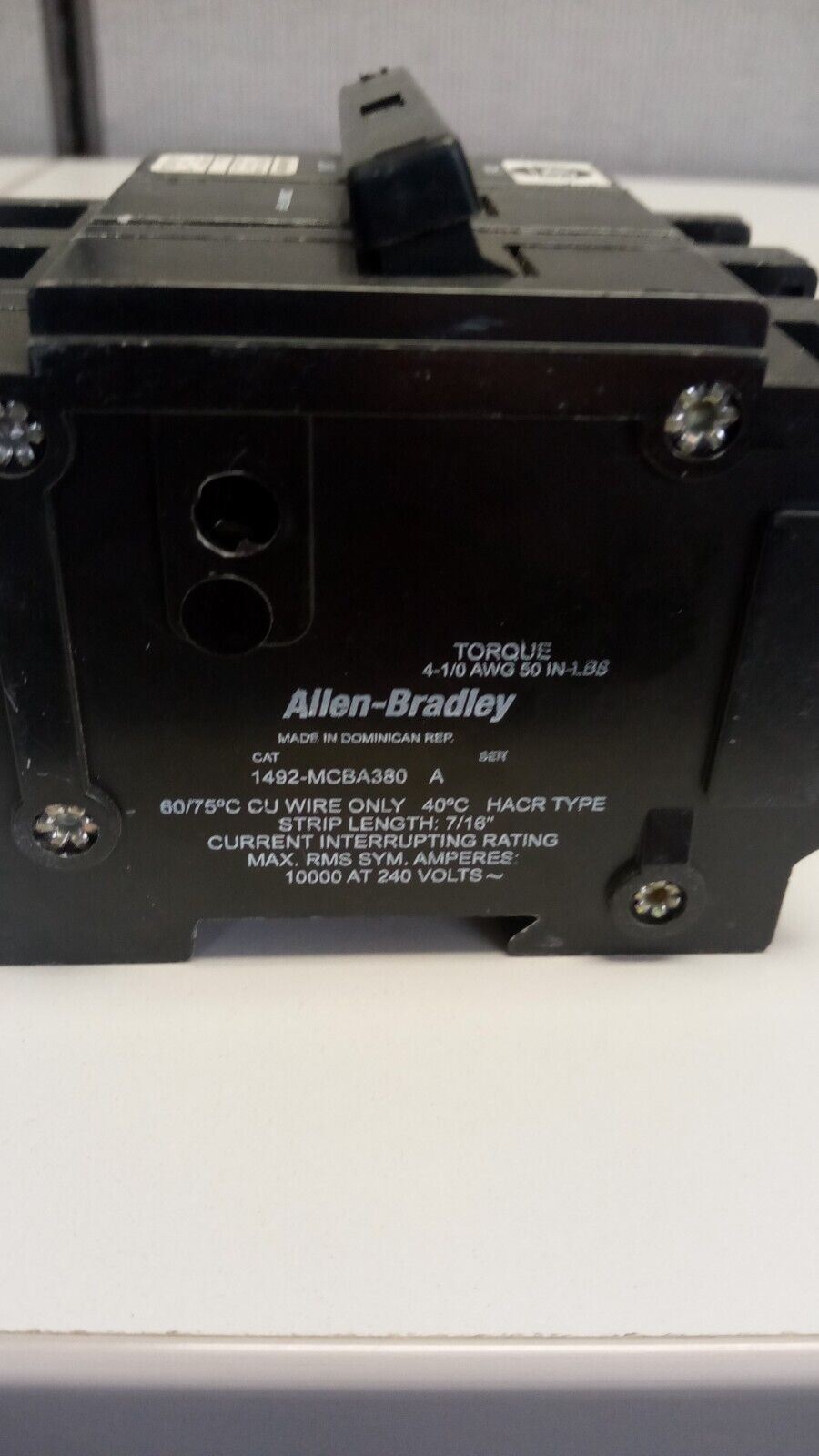 Allen Bradley 1492-MCBA380 Breaker