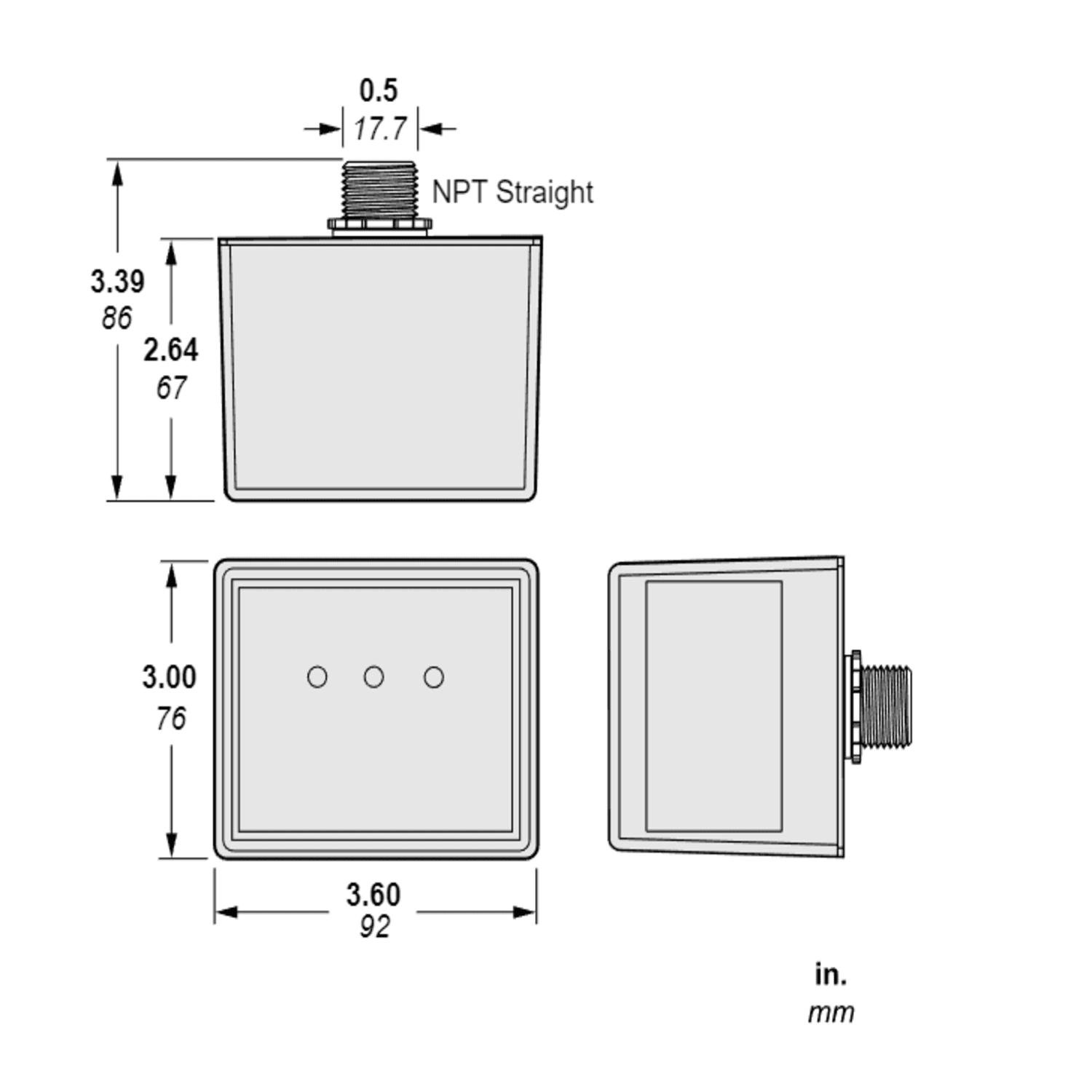 Square D SDSA2040 Surge Protection Device, Surgelogic, 40kA, 208Y/120 VAC, 3 phase, 4 wire, NEMA 4X