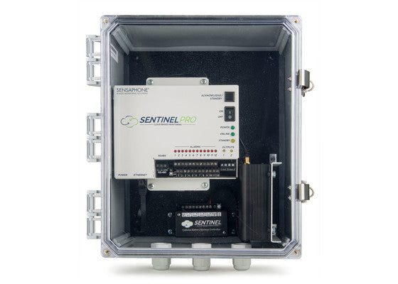 Sensaphone Sentinel PRO Monitoring System (Cellular Version) Clear Door Front View