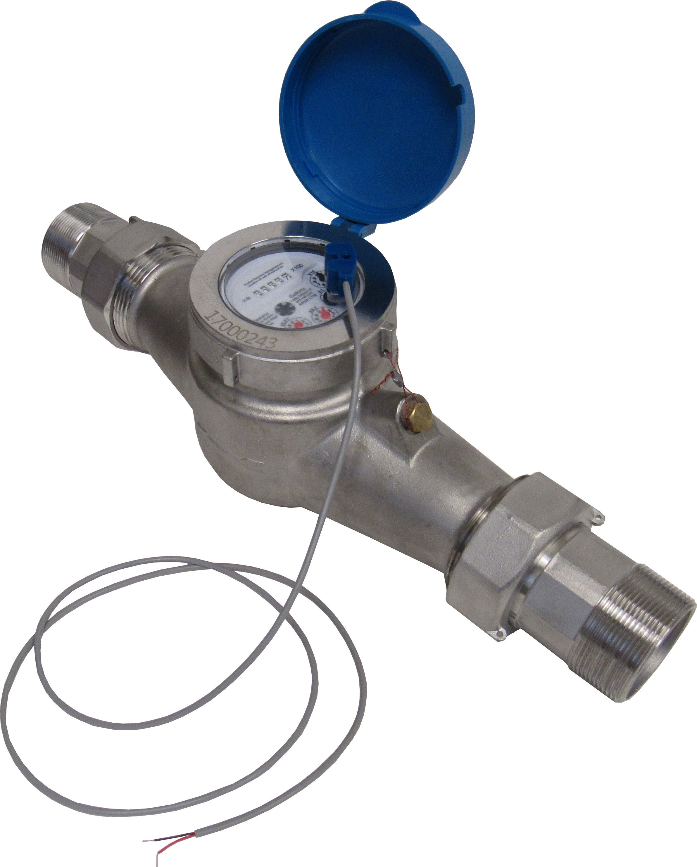 PRM 1/2 Inch NPT Stainless Steel Multi-Jet Totalizing Water Meter with Pulse Output