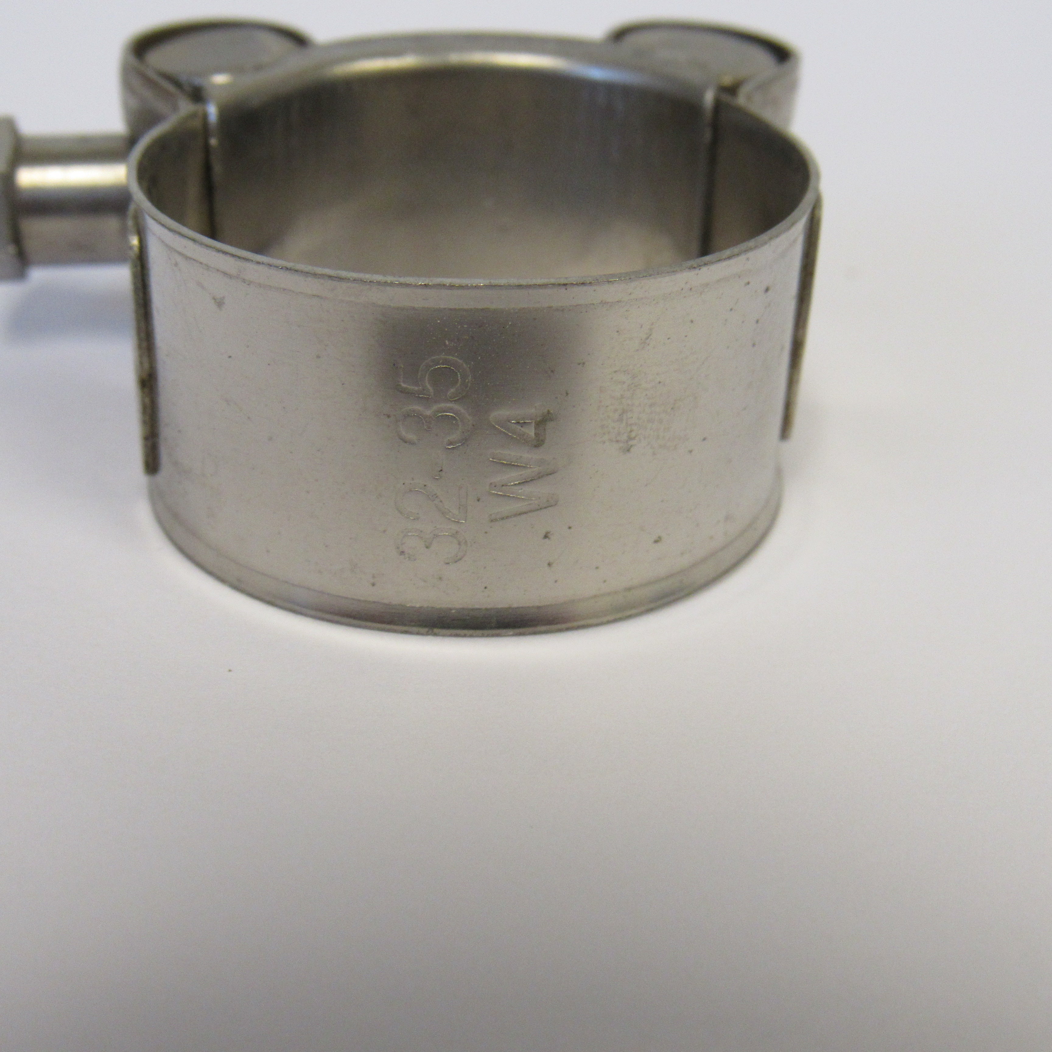 32-35 mm (1.26" to 1.38") Heavy Duty T-Bolt Hose Clamps, 304 Stainless Steel