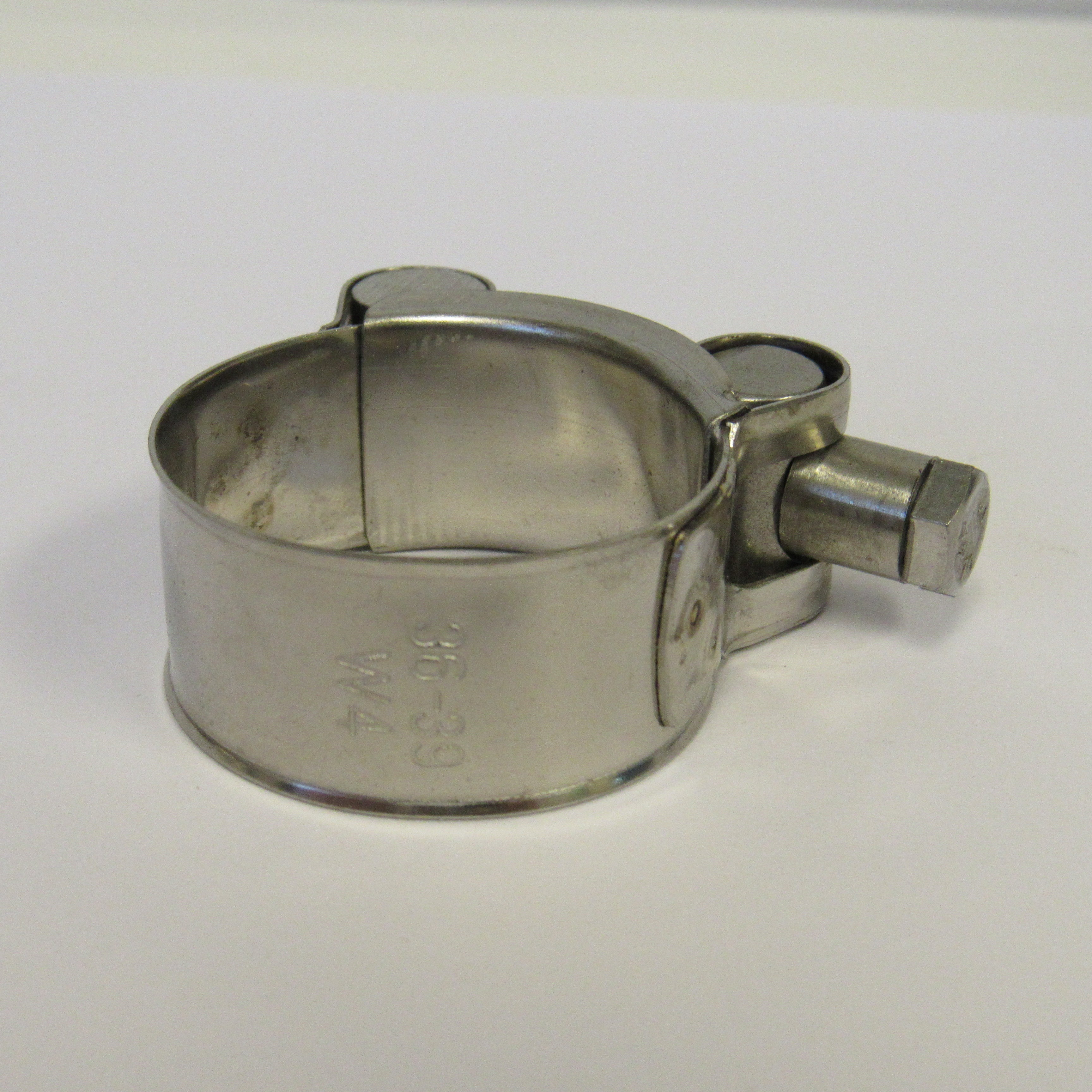 36-39 mm (1.42" to 1.53") Heavy Duty T-Bolt Hose Clamps, 304 Stainless Steel