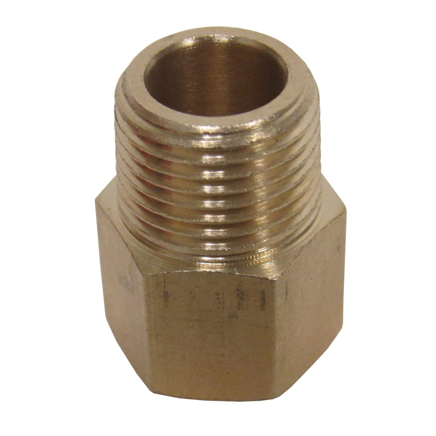 Brass Adapter - 3/8 Inch NPT Male X 3/8 Inch BSPP Female