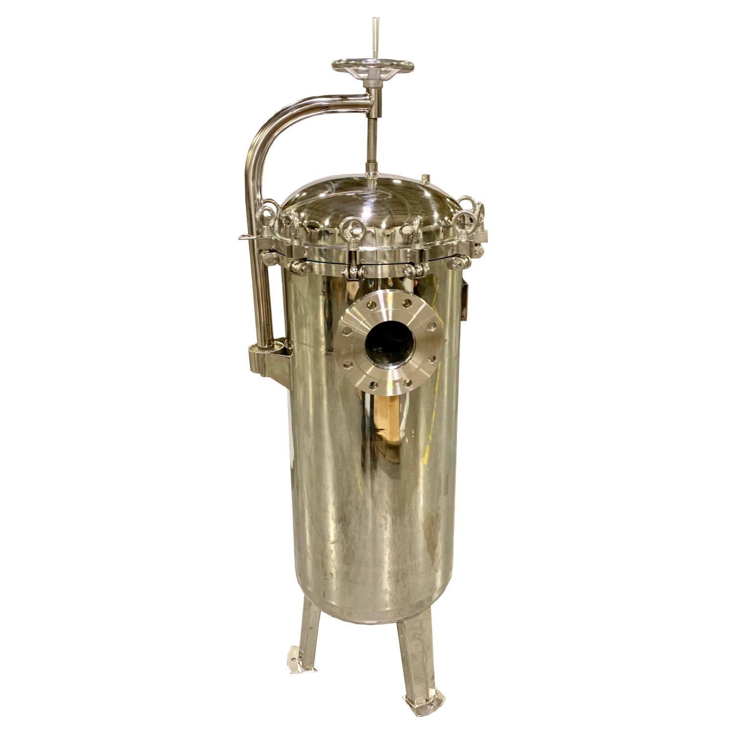 4" Flange connection to 3-bag multi-filter housing
