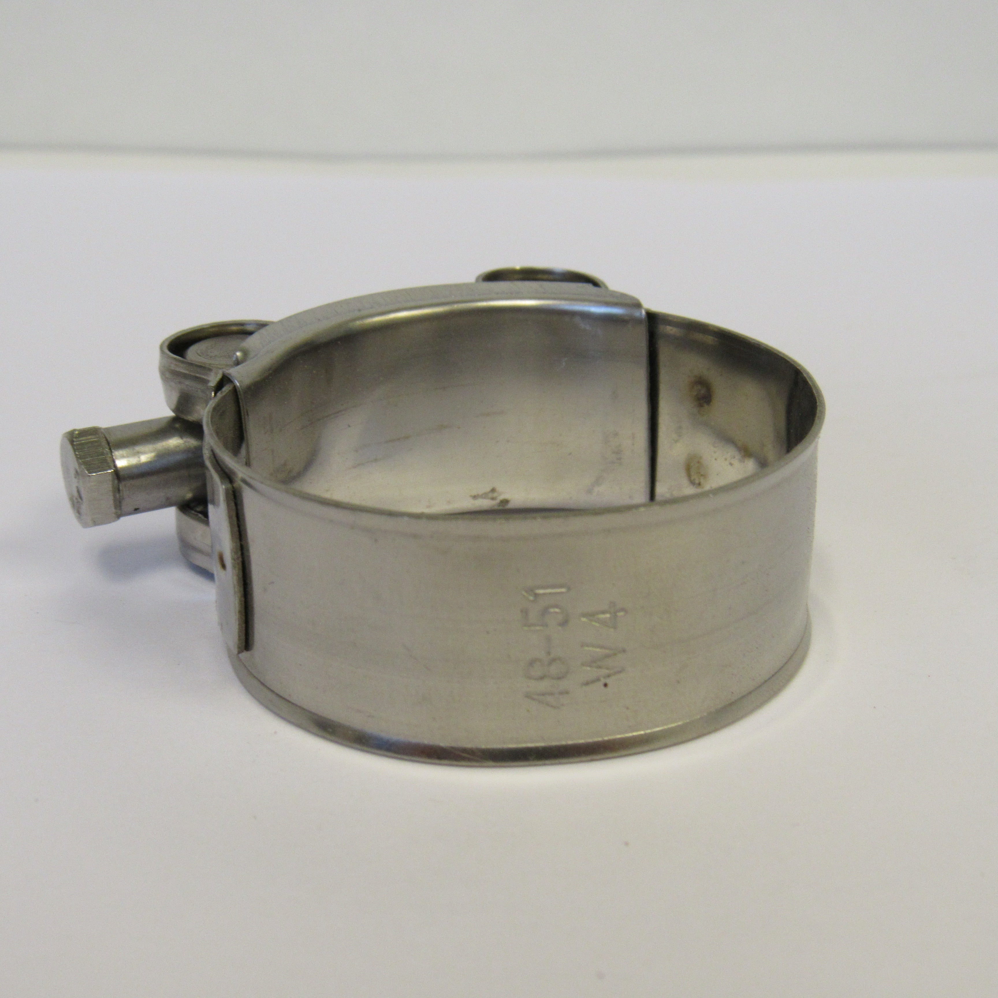 48-51 mm (1.89" to 2.00") Heavy Duty T-Bolt Hose Clamps, 304 Stainless Steel
