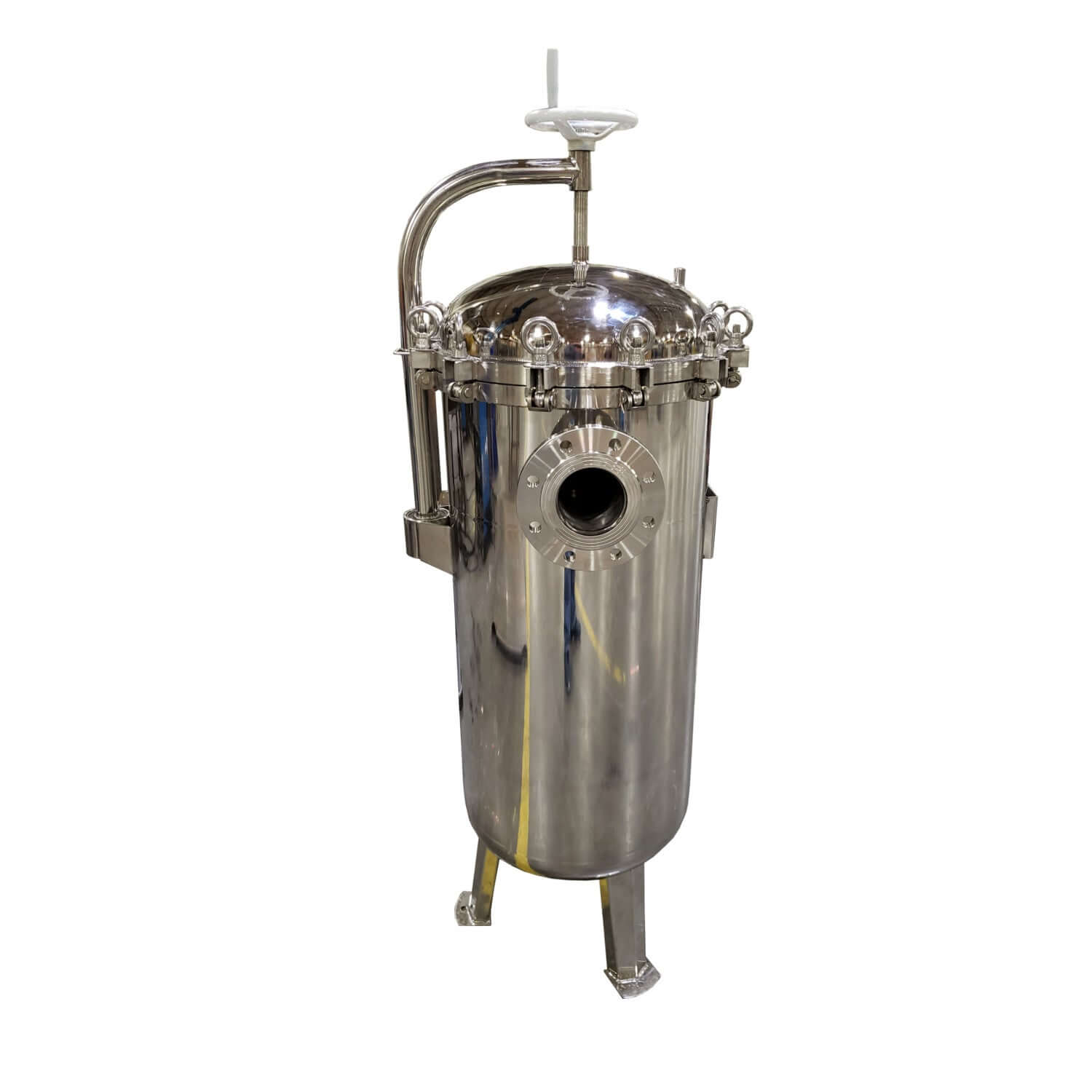 PRM #2 304 Stainless Steel 4 Bag Multi-Filter Housing, 4 Inch Flange In/Out-150 psi