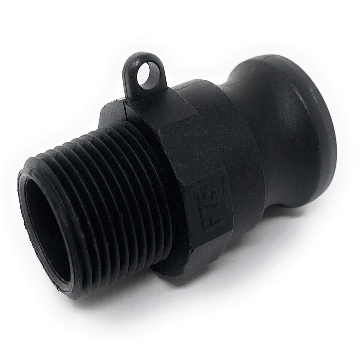F075 Polypropylene Cam & Groove Fitting, 3/4 Inch Male Camlock Coupler X Male NPT Thread