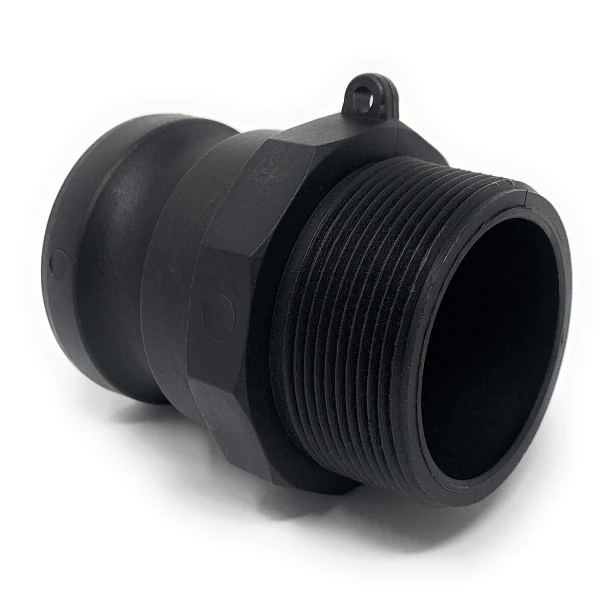 F125 Inch Polypropylene Cam & Groove Fitting, 1-1/4 Inch Male Camlock Coupler X Male NPT Thread