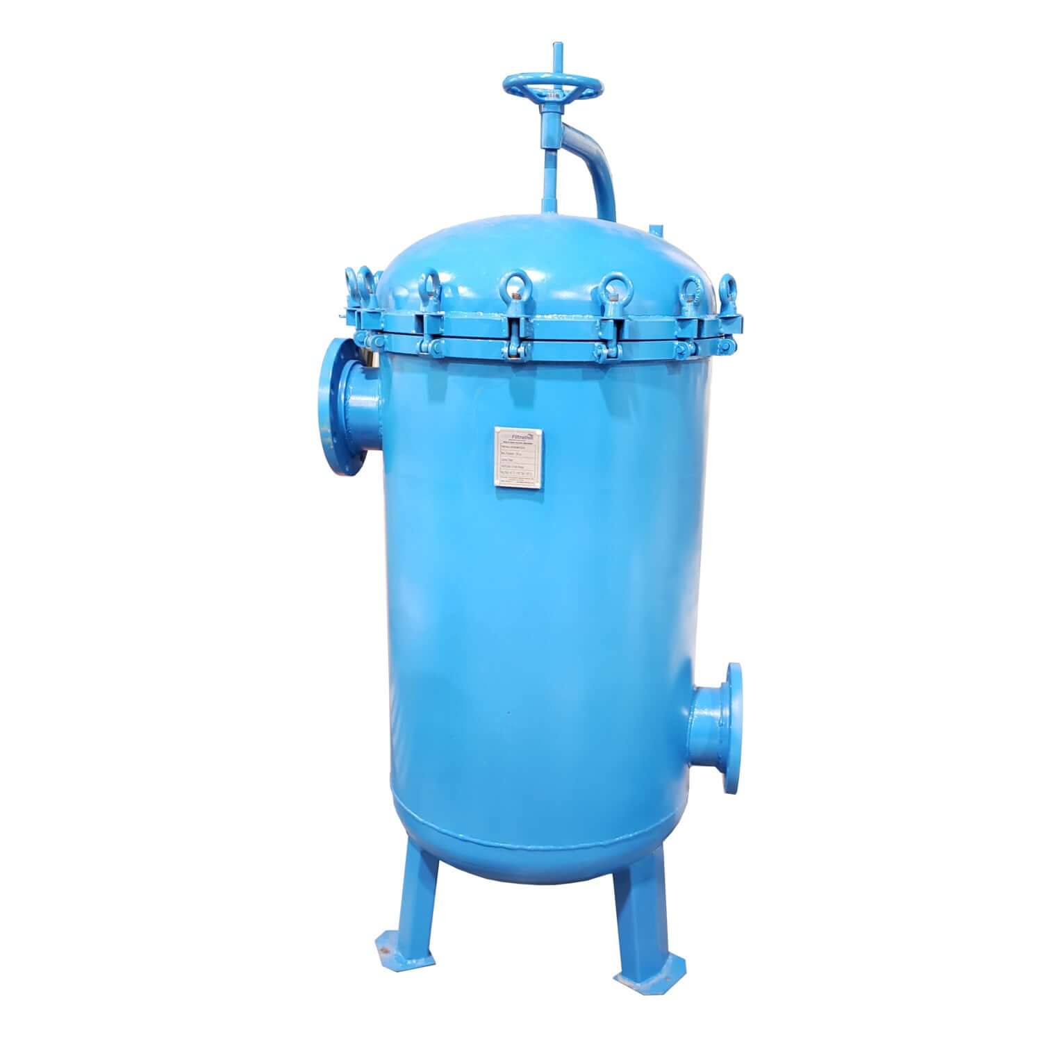 PRM #2 Carbon Steel 12 Bag Multi-Filter Housing, 8 Inch Flange In/Out-100 psi