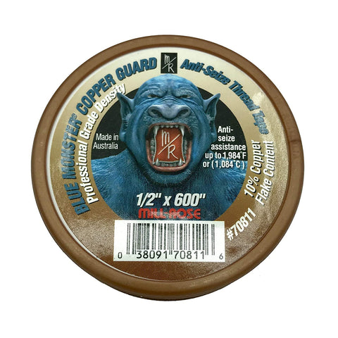 Blue Monster 70811 Copper Guard® 1/2" x 600" Anti-Seize Thread Seal Tape