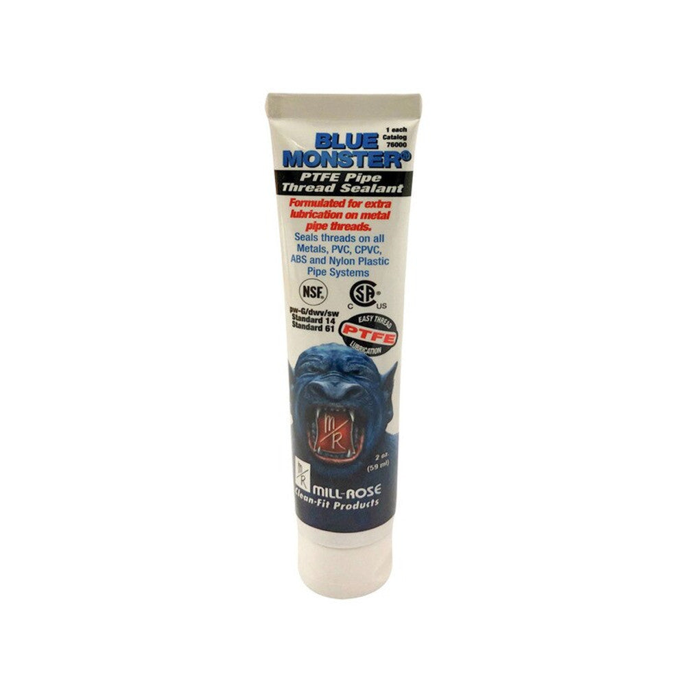 Blue Monster 76000 2 Oz. Tube Heavy-Duty Industrial Grade Thread Sealant with PTFE