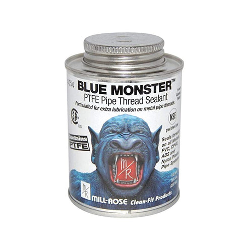 Blue Monster 76003 1/2 Pint (8 oz.) Heavy-Duty Industrial Grade Thread Sealant with PTFE