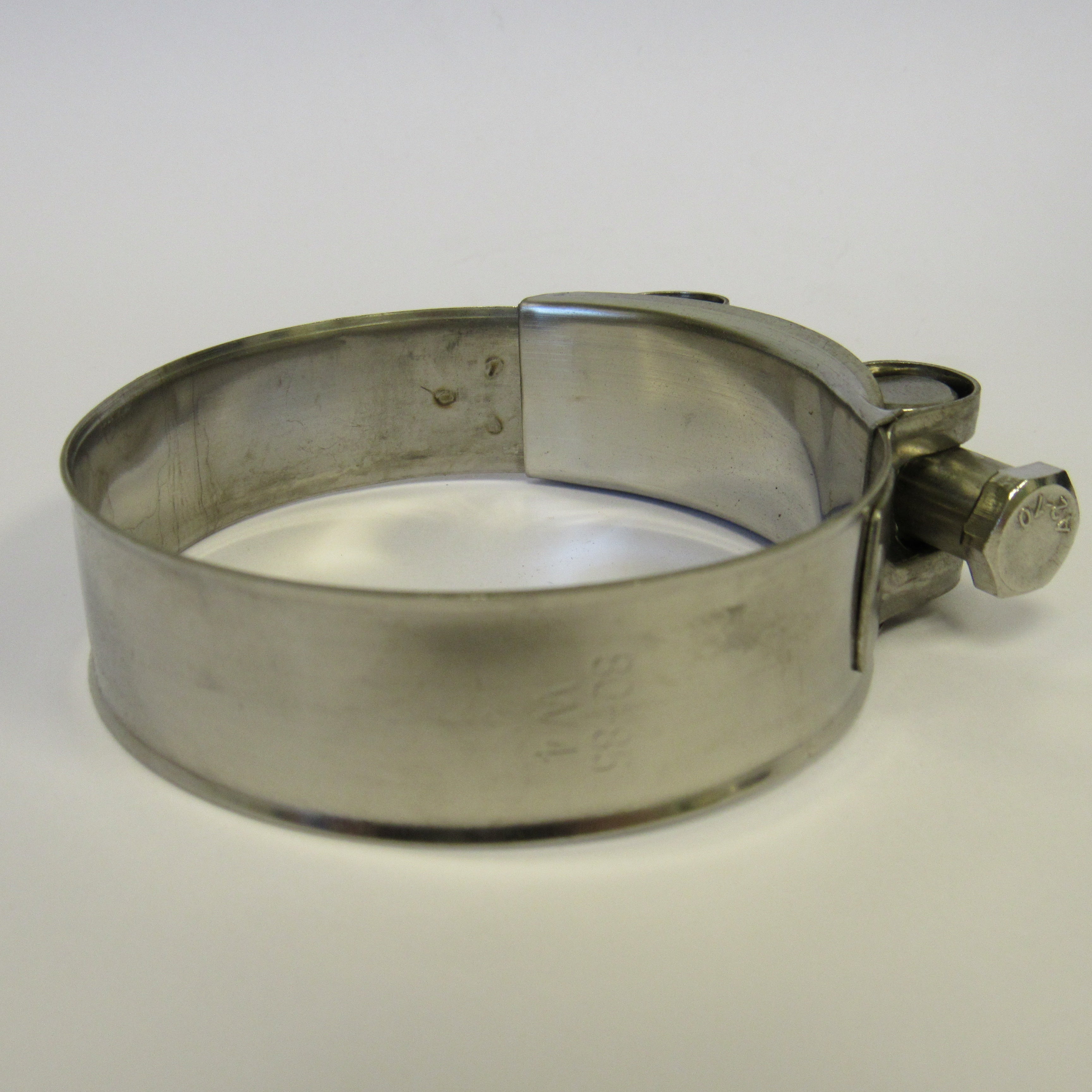 80-85 mm (3.14" to 3.35") Heavy Duty T-Bolt Hose Clamps, 304 Stainless Steel