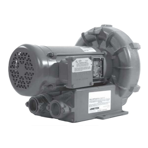 AMETEK Rotron EN454 1.5 HP Regenerative Blower with Explosion Proof Motor