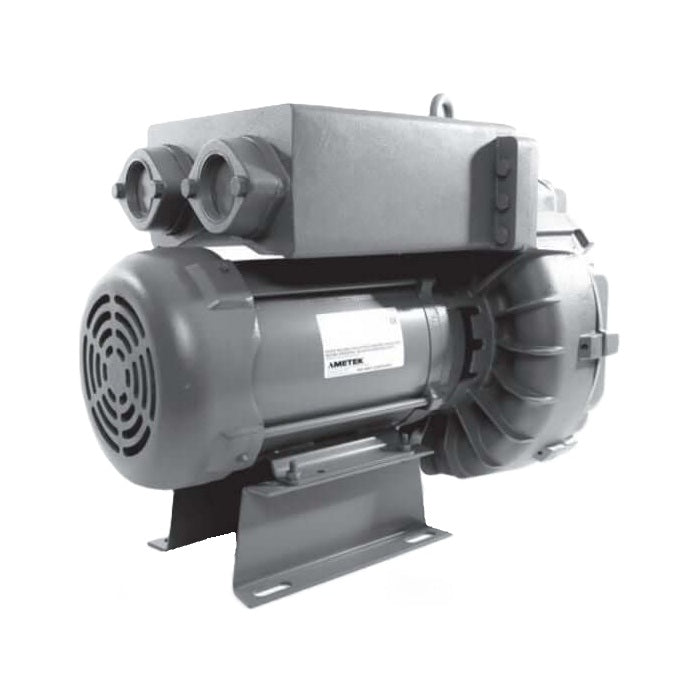 AMETEK Rotron EN808 5 HP Regenerative Blower with Explosion Proof Motor