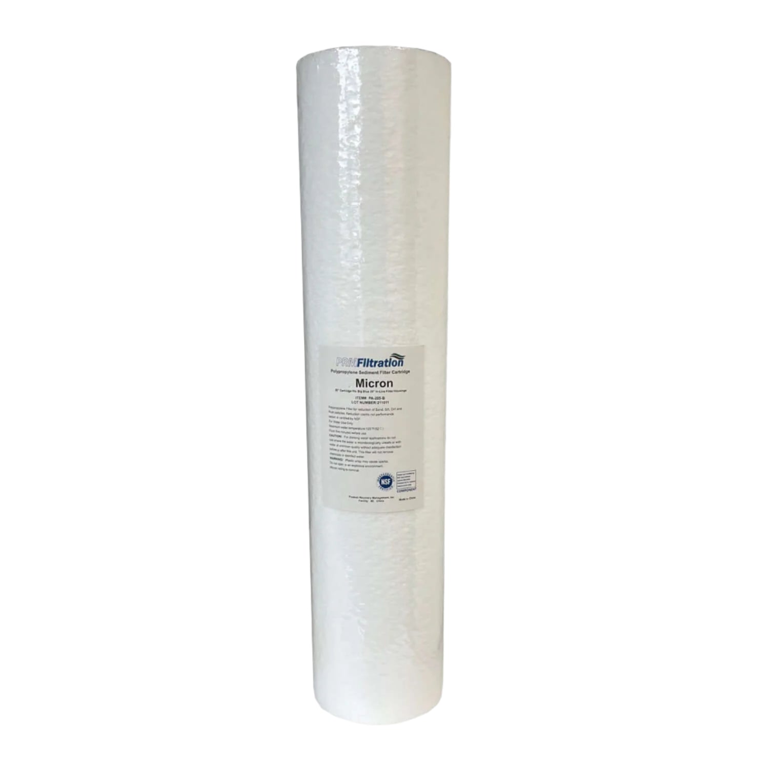 PRMFiltration PA2010BB 20 Inch x 4.5 Inch 10 Micron Spun Polypropylene Sediment Filter Cartridges, NSF Certified
