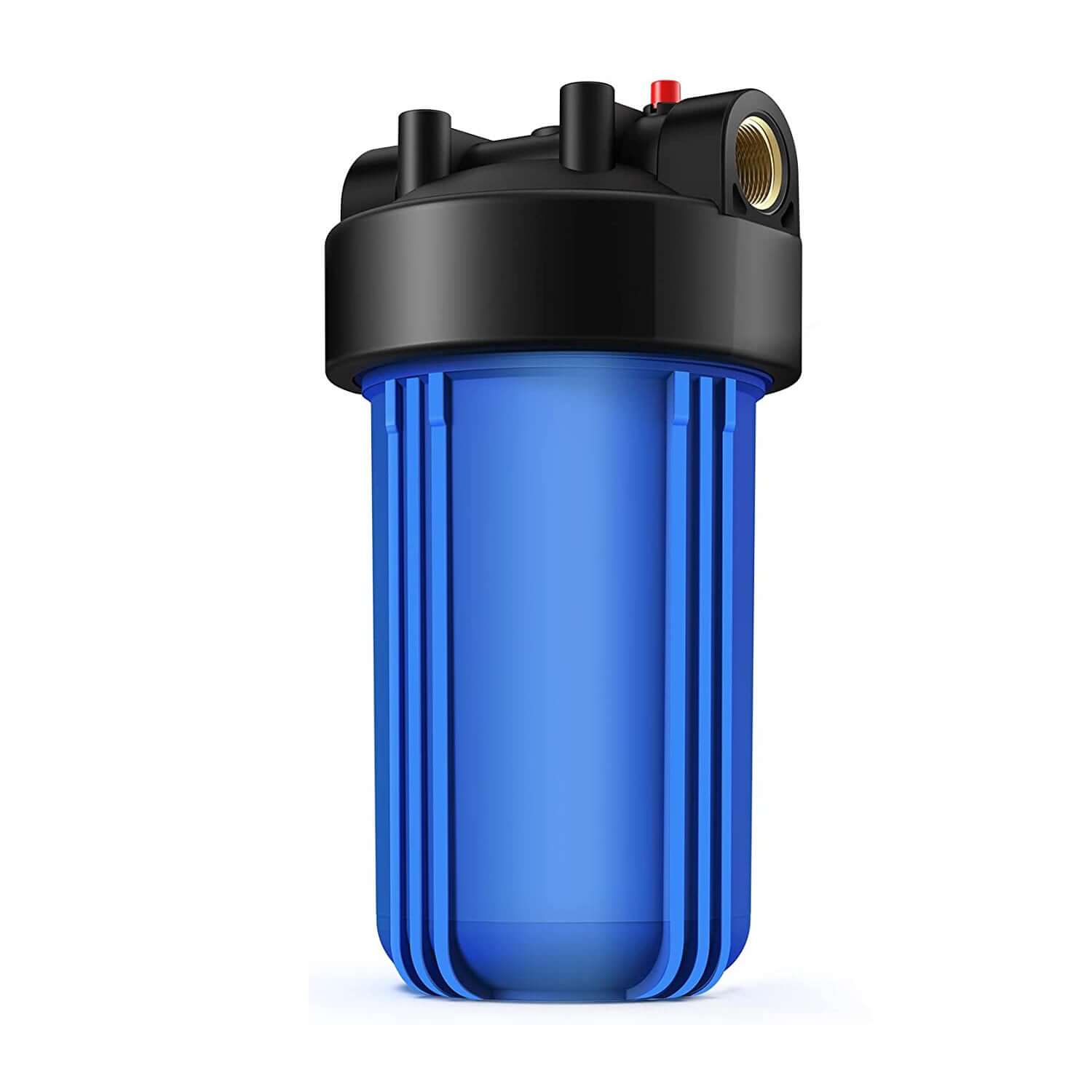 PRMFiltration 1 Inch NPT Heavy Duty Blue Polypropylene Single Cartridge Filter Housing, Uses 4.5 x 10 Inch Filter Cartridge